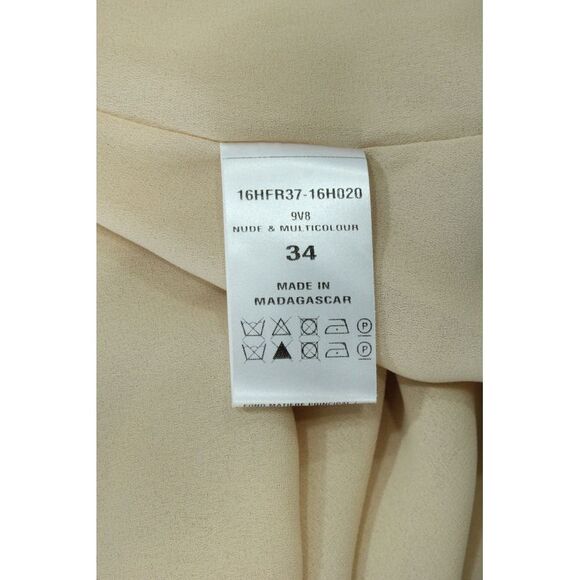 Chloe Tie Dye Print Peasant Dress in Multicolor Silk - Picture 5 of 5